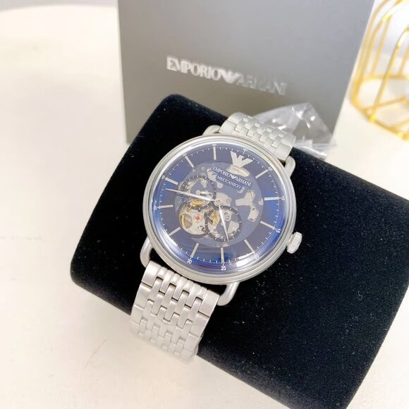 Emporio Armani AR60024 Aviator Meccanico Automatic Men's Watch - Picture 2 of 6